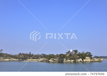 宮城：松島灣一個小港口的風景 74797690