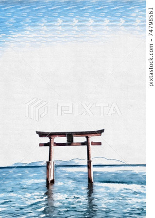 Torii漂浮在琵琶湖 Torii漂浮在琵琶湖 74798561