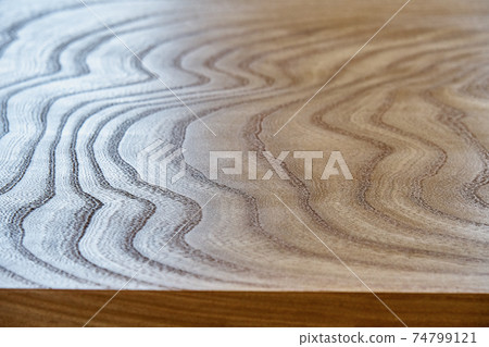 Elm slab countertop with stylish texture as background 74799121