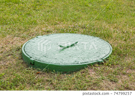 Cast iron and concrete sewer manhole 74799257