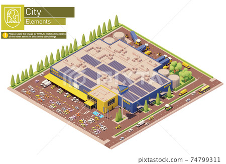 Vector isometric furniture and decor store 74799311