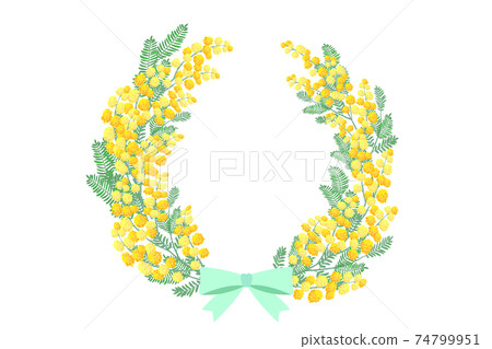 含羞草花相框 74799951