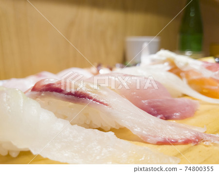 White and red fresh sushi White and red fresh sushi 74800355
