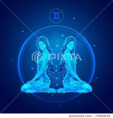 Gemini zodiac sign icons. Gemini zodiac sign icons. 74800636
