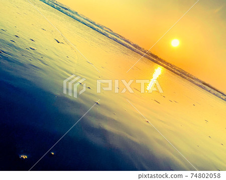 Shonan coast sunset 74802058