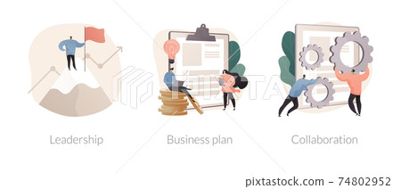 Startup development abstract concept vector illustrations. Startup development abstract concept vector illustrations. 74802952