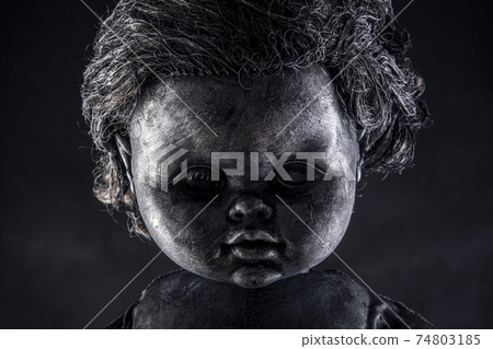 Creepy doll in the dark Creepy doll in the dark 74803185