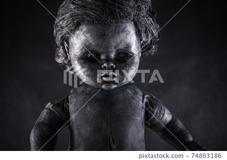 Creepy doll in the dark 74803186