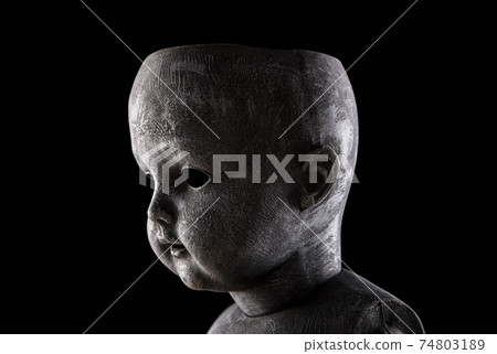 Creepy doll in the dark 74803189