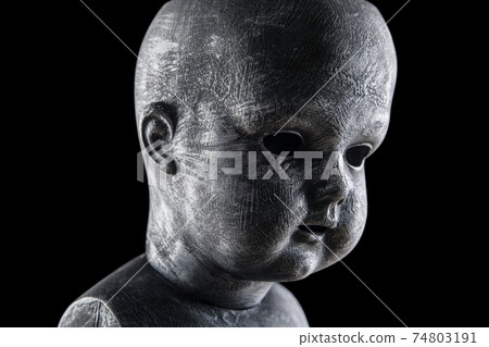 Creepy doll in the dark 74803191