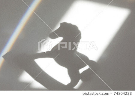The rocking toy horse with shadow. 74804228
