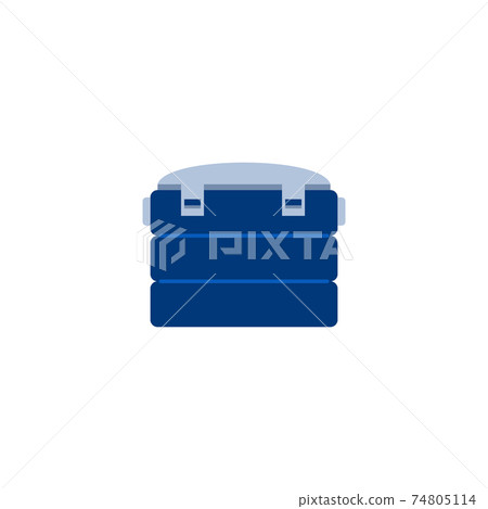Fishing tackle box, angler container a flat vector isolated illustration Fishing tackle box, angler container a flat vector isolated illustration 74805114