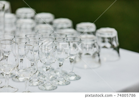 Preparation for wedding, event and meeting guests before banquet in bar outside and catering service Preparation for wedding, event and meeting guests before banquet in bar outside and catering service 74805786