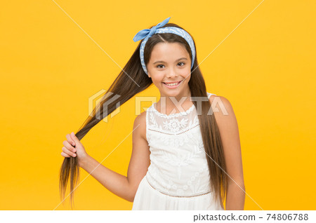 Hair styling technique flattening and straightening.  74806788