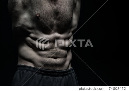 handsome bodybuilder man with muscular body training in gym handsome bodybuilder man with muscular body training in gym 74808452