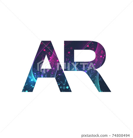 Augmented reality concept banner, AR. Virtual reality and augmented reality logo. Modern technologies sci-fi concept, illustration. Augmented reality concept banner, AR. Virtual reality and augmented reality logo. Modern technologies sci-fi concept, illustration. 74808494