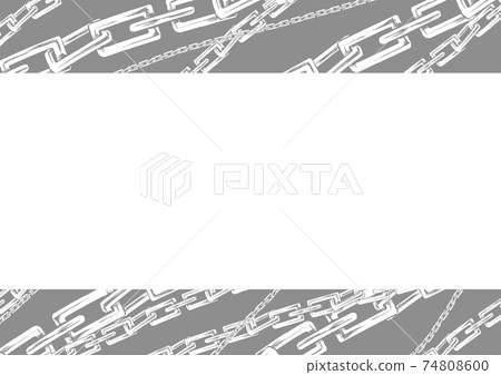 Gray chain frame - Stock Illustration [74808600] - PIXTA
