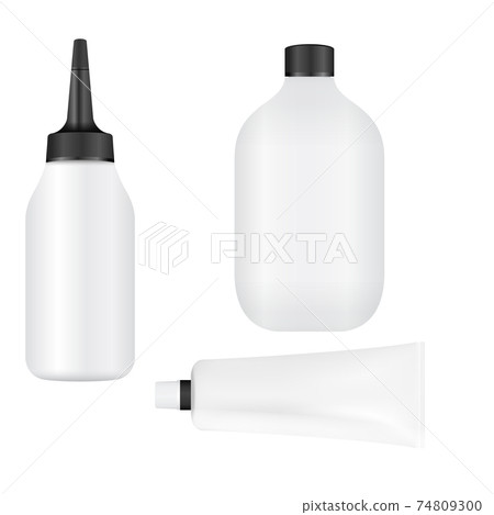 Hair dye bottle set. Hair painting packaging tube 74809300