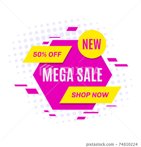 Promotional sale banner template design, vector illustration Promotional sale banner template design, vector illustration 74810224