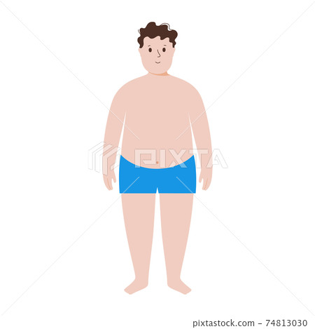 Obese boy concept Obese boy concept 74813030