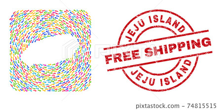Free Shipping Rubber Seal and Jeju Island Map Direction Stencil Mosaic Free Shipping Rubber Seal and Jeju Island Map Direction Stencil Mosaic 74815515