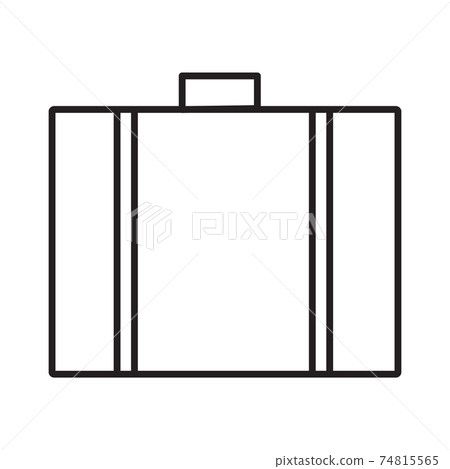 briefcase vector icon. Symbols on white background briefcase vector icon. Symbols on white background 74815565