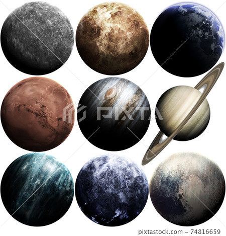 Awesome quality planets of solar system isolated on white. Elements of this image furnished by NASA Awesome quality planets of solar system isolated on white. Elements of this image furnished by NASA 74816659
