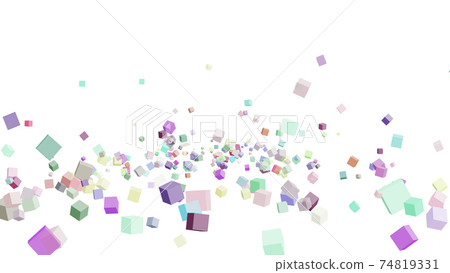 CG立方體許多滾動立方體 CG立方體許多滾動立方體 74819331