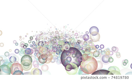CG bubble Many colorful bubbles CG bubble Many colorful bubbles 74819780