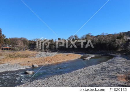 龜之富公園附近的多摩河(東京青梅市) 龜之富公園附近的多摩河(東京青梅市) 74820183