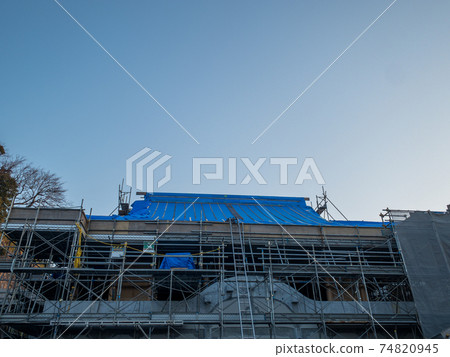 寺廟屋頂修復工作 74820945