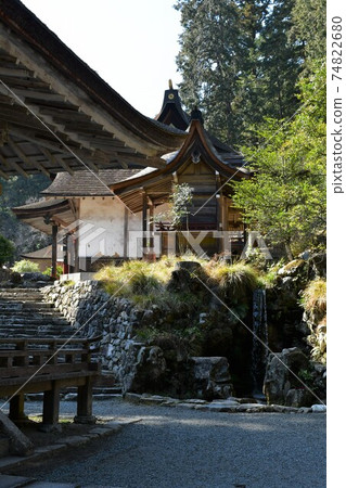 Hiyoshi Taisha Shrine in winter 74822680