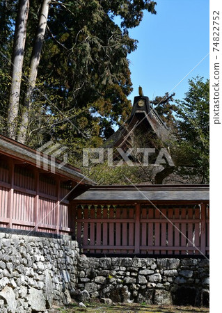 Hiyoshi Taisha Shrine in winter Hiyoshi Taisha Shrine in winter 74822752