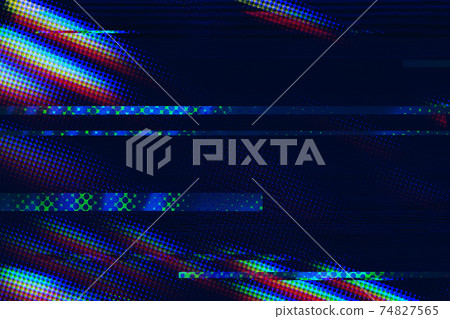 Glitch interlaced textured futuristic background 74827565