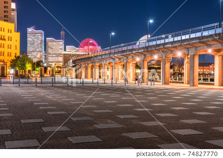 《神奈川縣》橫濱港鎮夜景,大象鼻子公園 《神奈川縣》橫濱港鎮夜景,大象鼻子公園 74827770