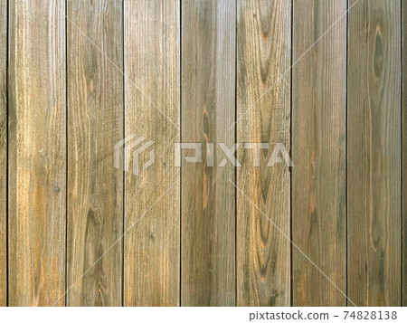 Background image of brown boards with wood grain lined up vertically 74828138