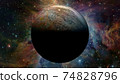 The Jupiter from space. Elements furnished by NASA. 74828796
