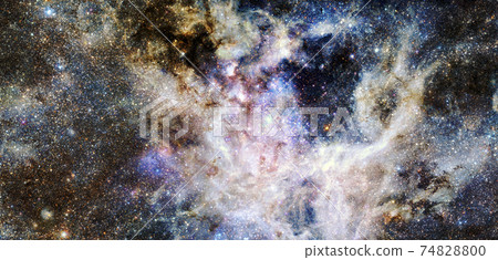 Nebula and stars in cosmos space. Elements of this image furnished by NASA 74828800