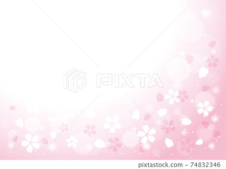 粉色櫻花背景 粉色櫻花背景 74832346