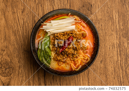 Tantan noodles is a very spicy noodle Tantan noodles is a very spicy noodle 74832575