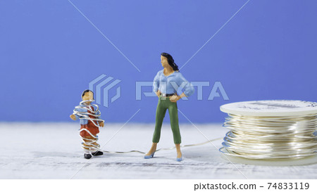 A mother (poison parent) who controls her child (daughter) and makes her stubborn (a type of domestic violence) 74833119