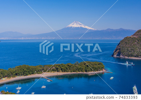 (靜岡縣)從Nishiizu Toda看到的富士山 (靜岡縣)從Nishiizu Toda看到的富士山 74833393