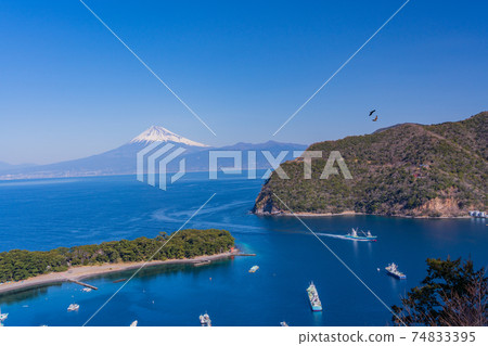 （靜岡縣）從Nishiizu Toda看到的富士山 74833395