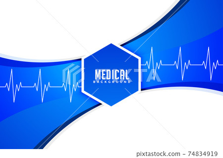 stylish medical and healthcare concept background design 74834919