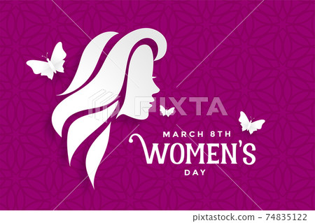 happy womens day lovely purple banner design happy womens day lovely purple banner design 74835122