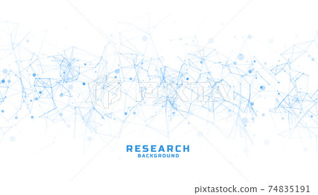 science and research background with abstract lines 74835191