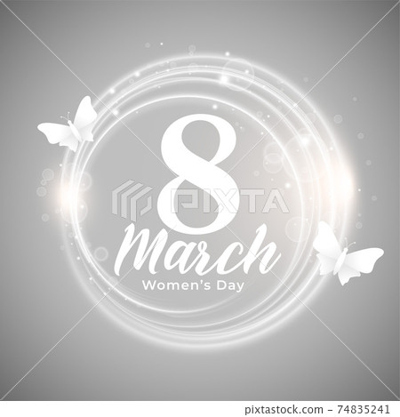 shiny happy women's day background with butterfly shiny happy women's day background with butterfly 74835241