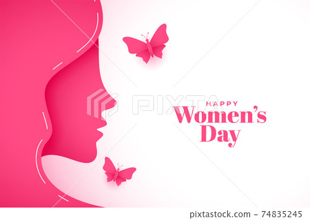 paper style happy women's day greeting design paper style happy women's day greeting design 74835245