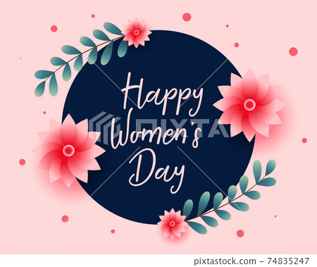 nice happy women's day flower greeting design nice happy women's day flower greeting design 74835247