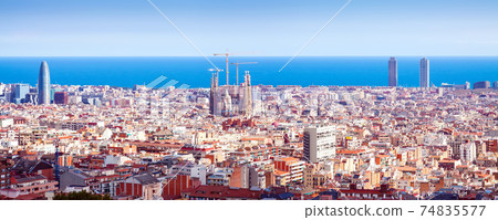 Top kind of Barcelona in sunny day Top kind of Barcelona in sunny day 74835577
